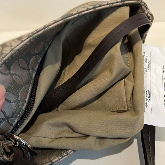 Lacoste Monogram Leather Strap and Trim Crossbody - Picture 12 of 15